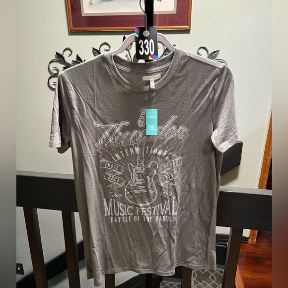 NWT Maurices Green Thunder Music Festival T-Shirt Size XS #330 - Picture 6 of 6